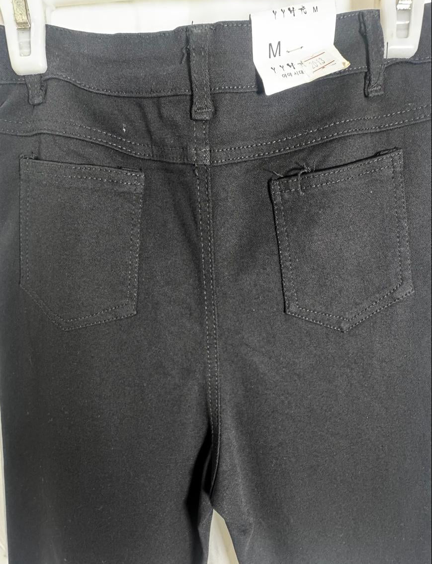 Women's Black High-Waist Raw Hem Shorts