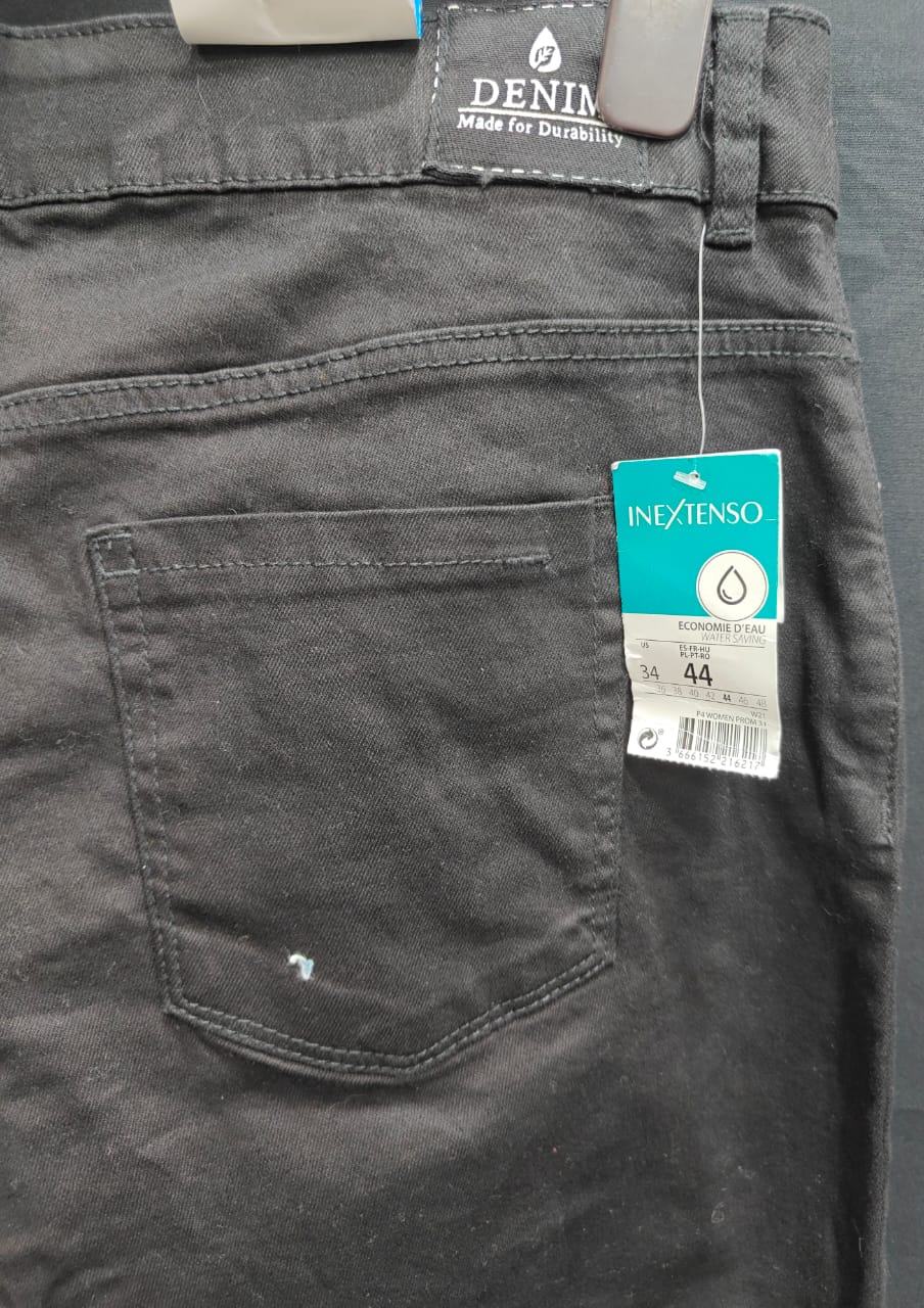 INEXTENSO Regular Fit Black Denim Jeans