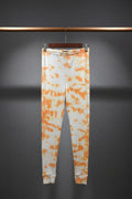 Attire Hub Women's Orange Tie-Dye Leggings