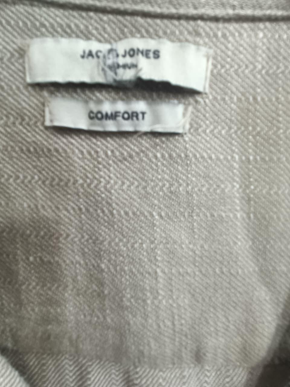 Jack & Jones Men's Beige Comfort Short Sleeve Shirt XXL