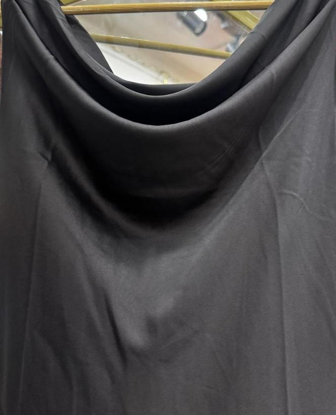 September. Black Cowl Neck Midi Dress