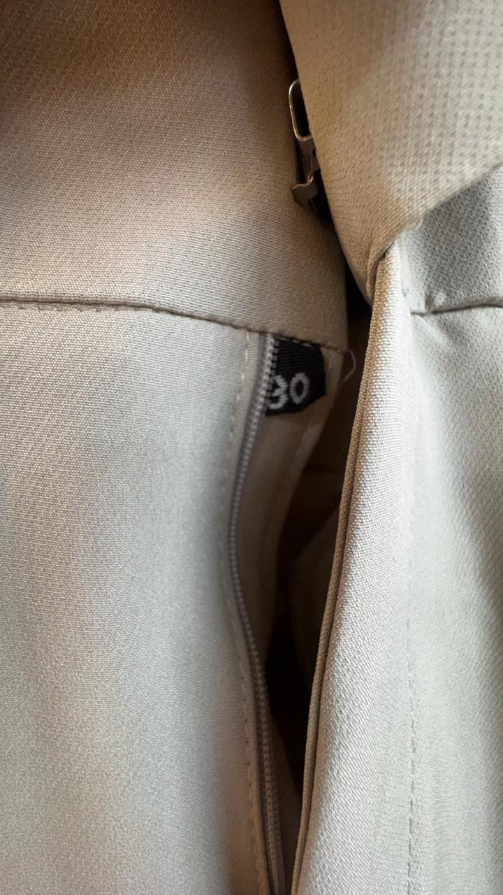 Dino Hunt Men's Beige Tailored Casual Trousers