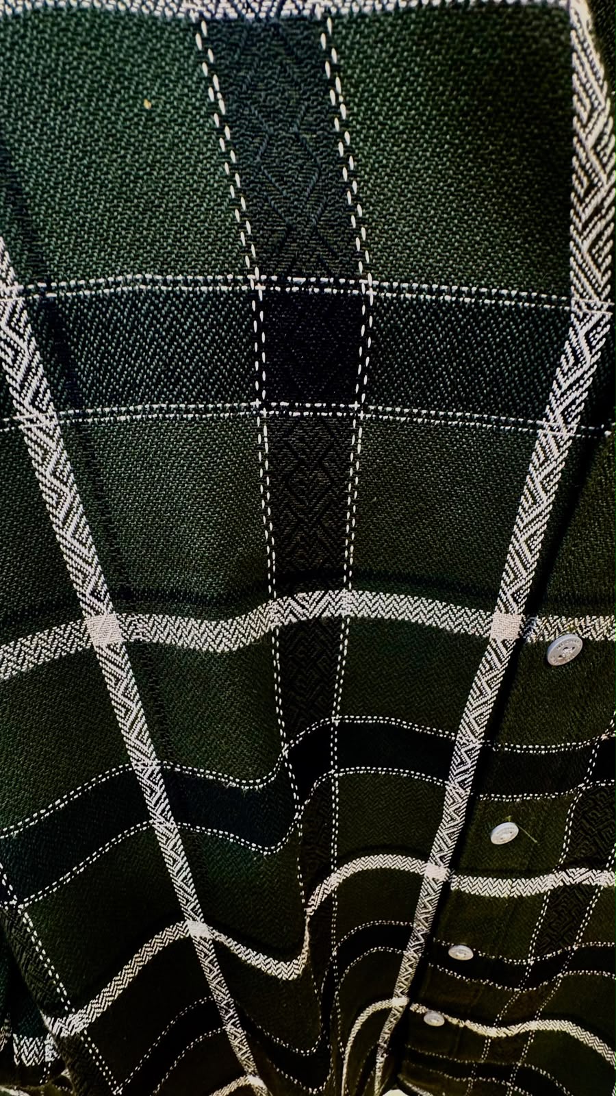 Mechanic London Men's Green Plaid Flannel Shirt