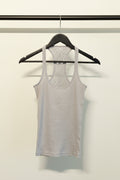 Atmosphere Light Blue Ribbed Lace Racerback Tank Top