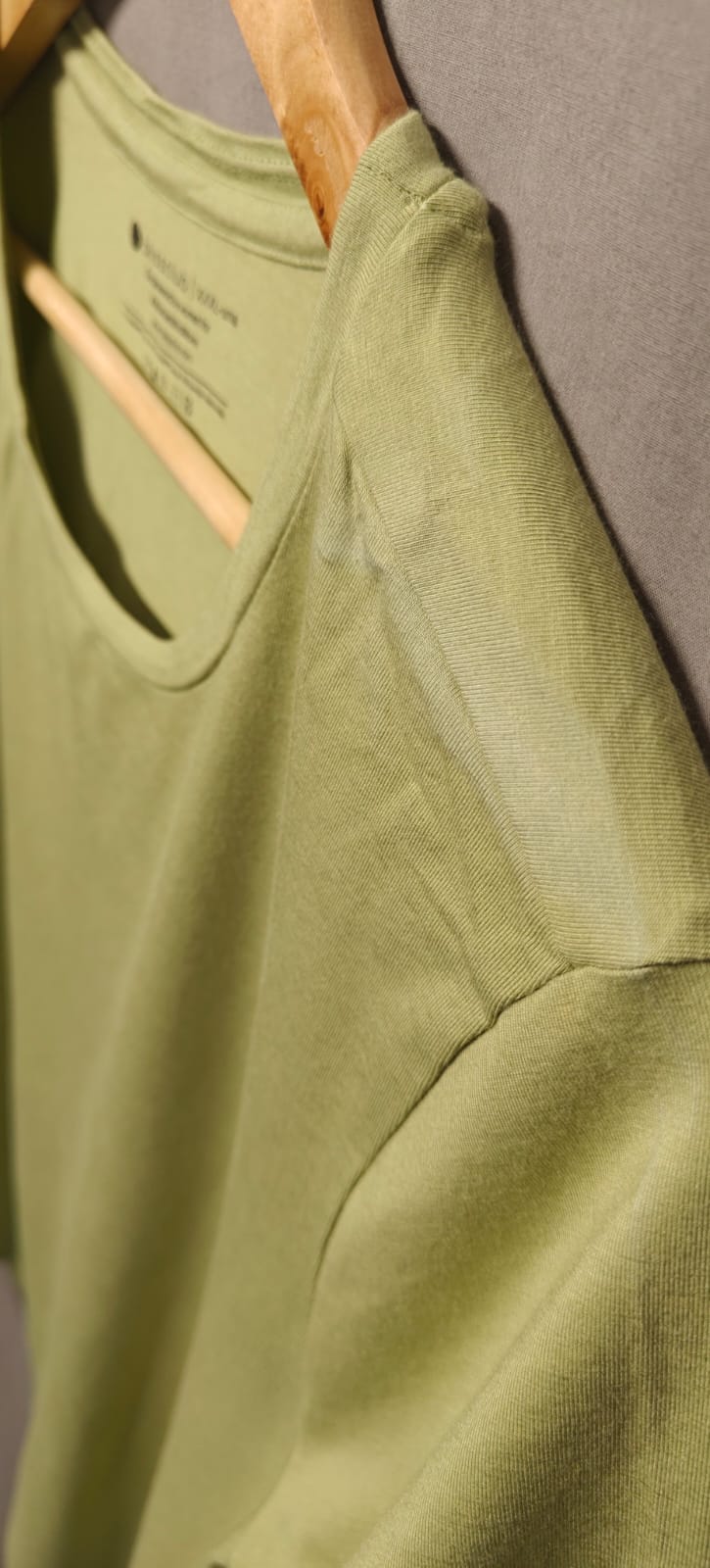 Blissclub Women's XXXL-Una Olive Green Short Sleeve T-Shirt