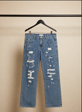 G-STAR Distressed Blue Denim Jeans