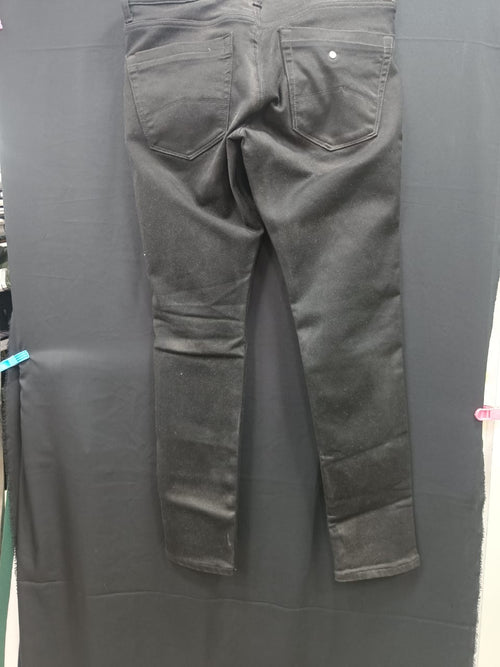 ARMANI JEANS Men's Black Distressed Slim Fit Jeans