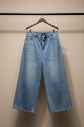 MADISH Women's Sky Blue Wide Leg Denim Jeans