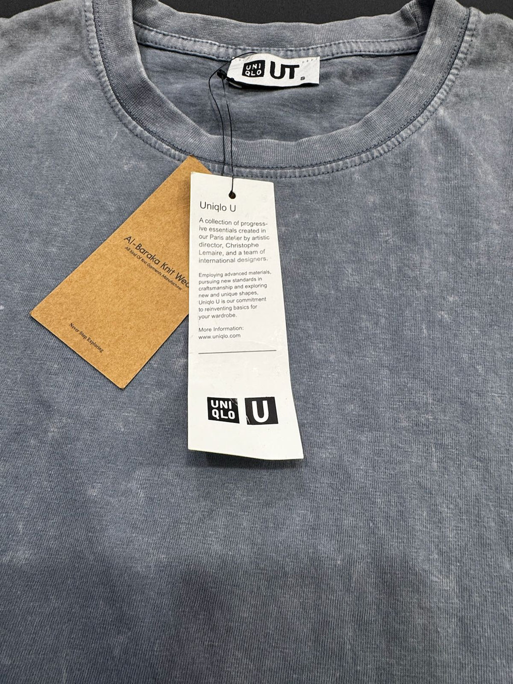 Uniqlo UT Washed Grey Short Sleeve T-Shirt
