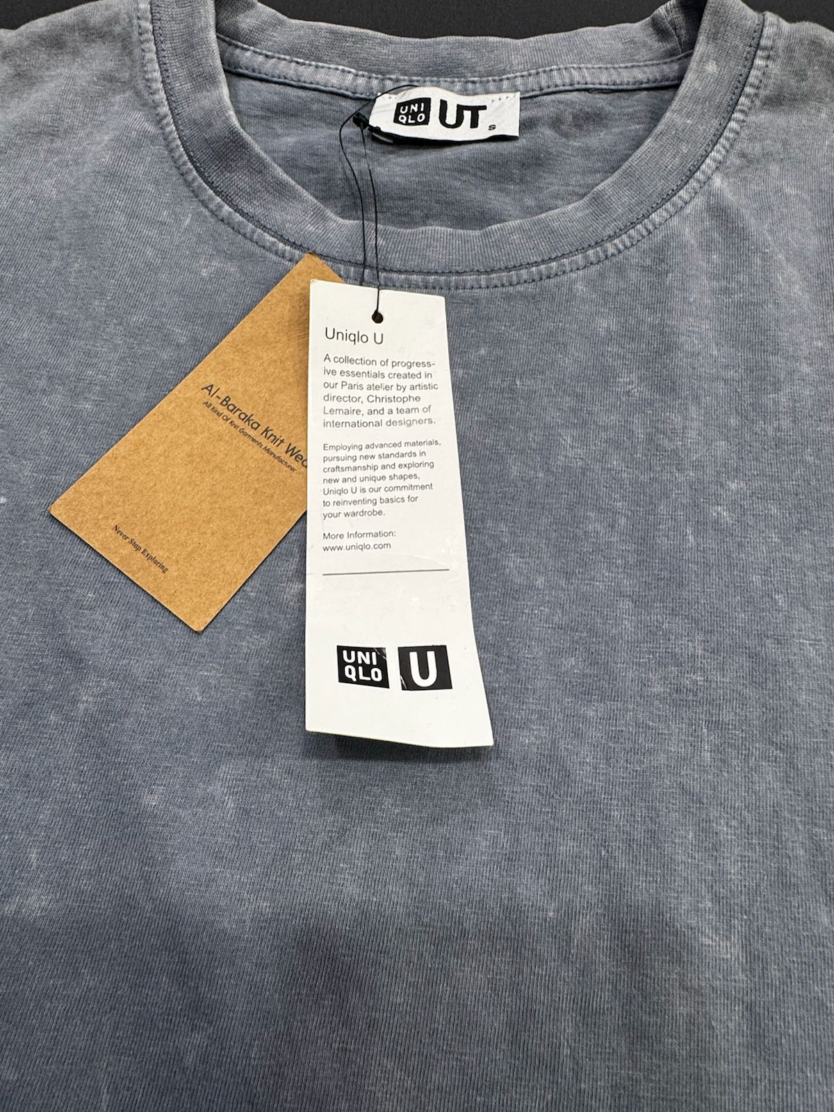Uniqlo UT Washed Grey Short Sleeve T-Shirt