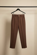 Western Adda Women's Brown Tailored Trousers