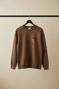 Brown Graphic Print Relaxed Fit Sweatshirt
