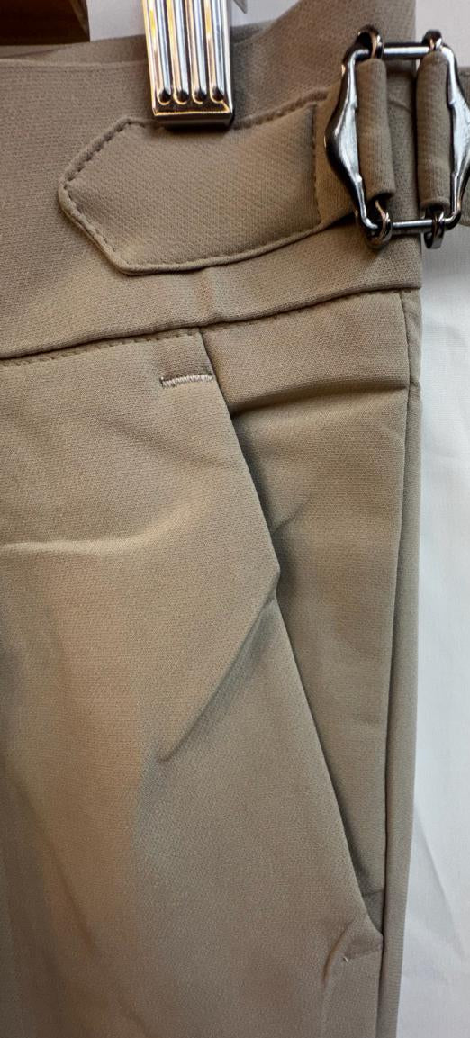 Dino Hunt Men's Beige Tailored Casual Trousers