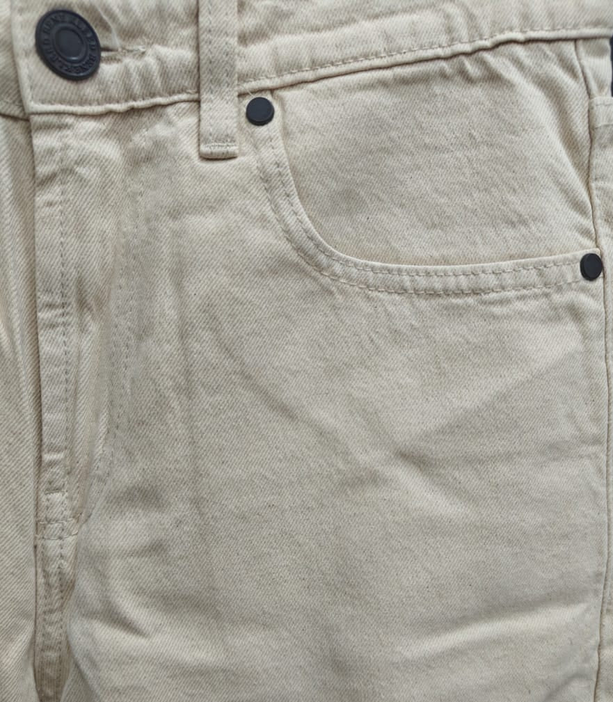 Bene kleed Men's Beige Relaxed Fit Straight Leg Jeans