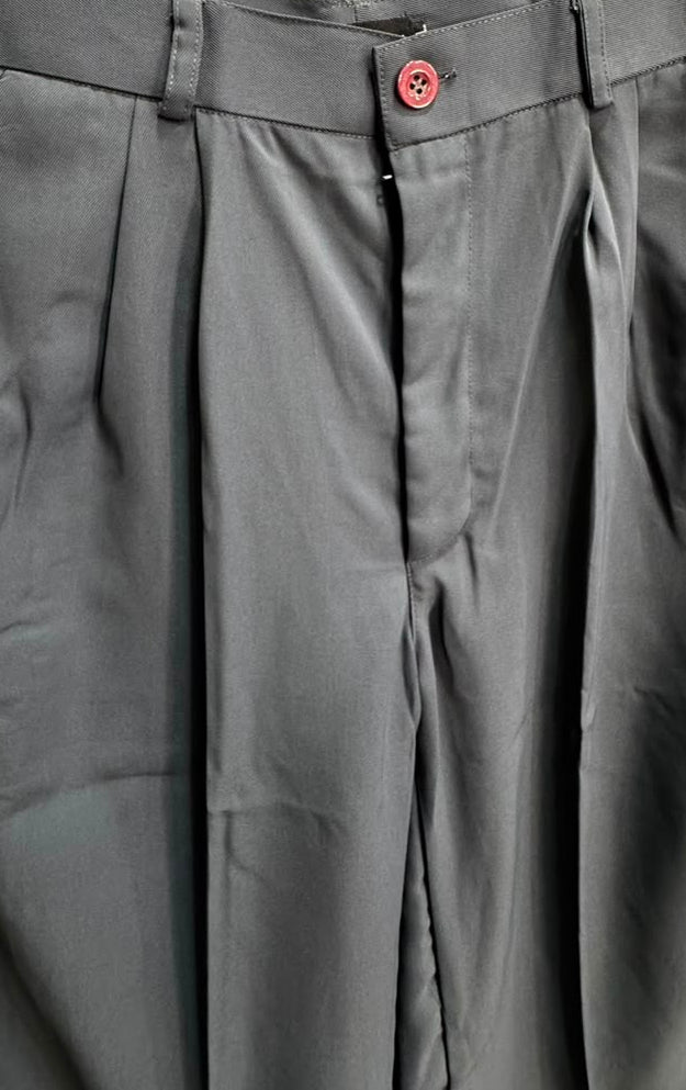 BLUEWAY™ Men's Dark Grey Pleated Trousers XXL