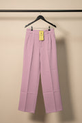 AC Fashionable Lavender Pleated Palazzo Pants