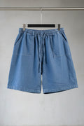 Blush Women's Blue Cotton Blend Relaxed Fit Denim Shorts