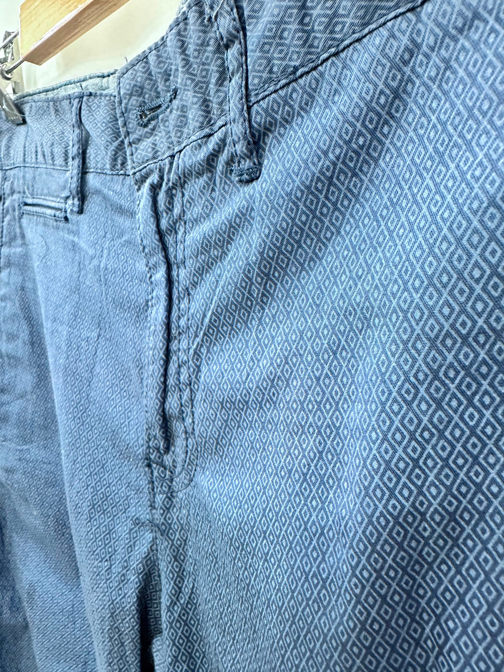 Men's Blooker Blue Diamond Print Chino Shorts
