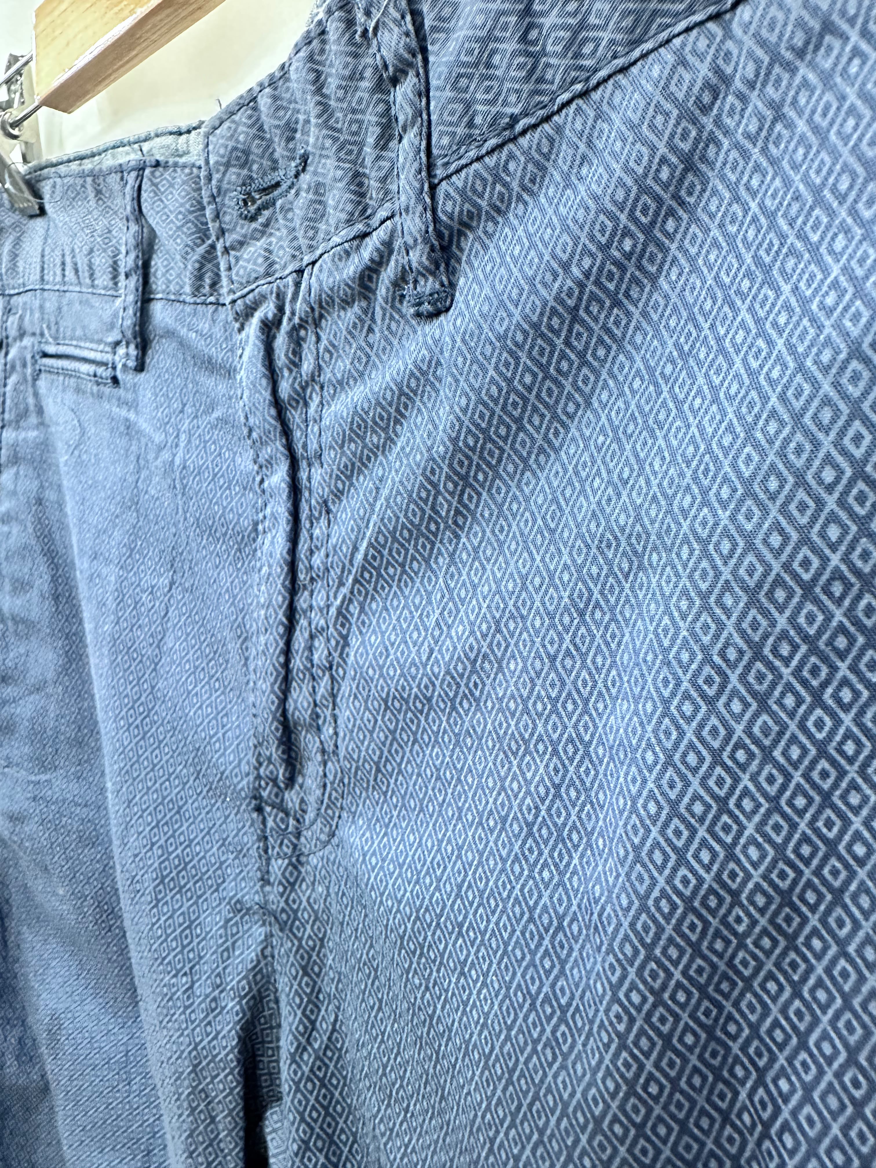 Men's Blooker Blue Diamond Print Chino Shorts
