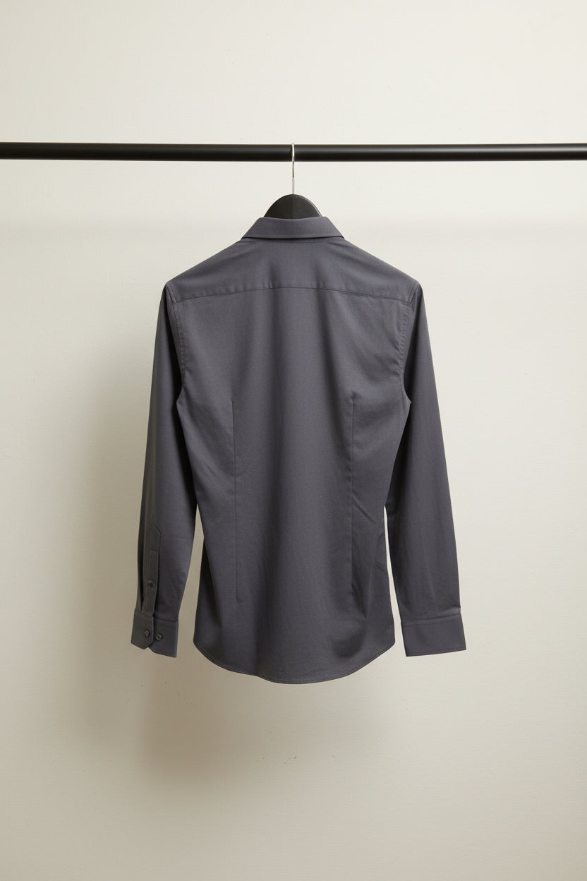 Men's Elan Original New Dark Grey Long Sleeve Shirt