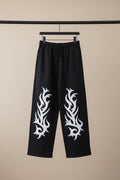 Black Tribal Print Sweatpants