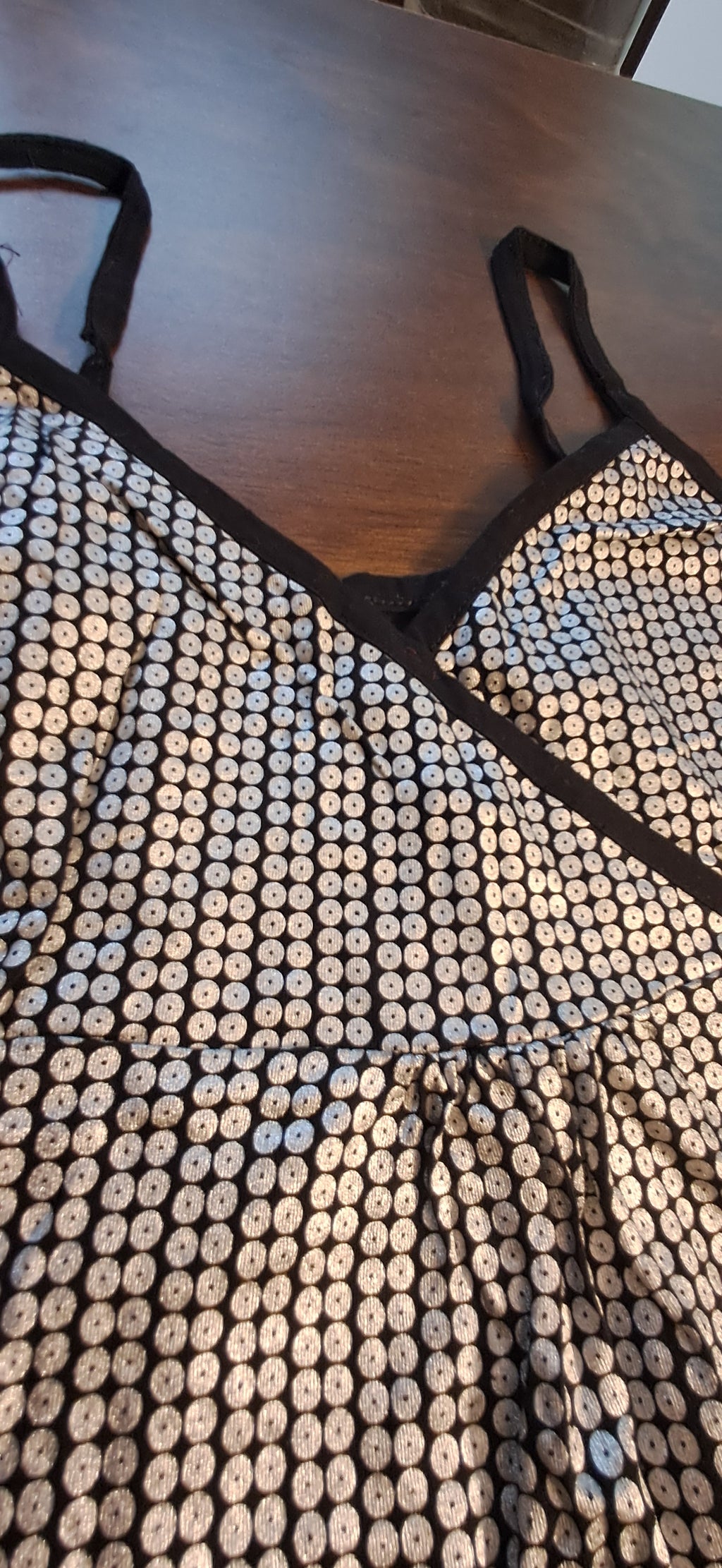 Women's Black & Silver Sequin Cami Top by Underground Music Movement