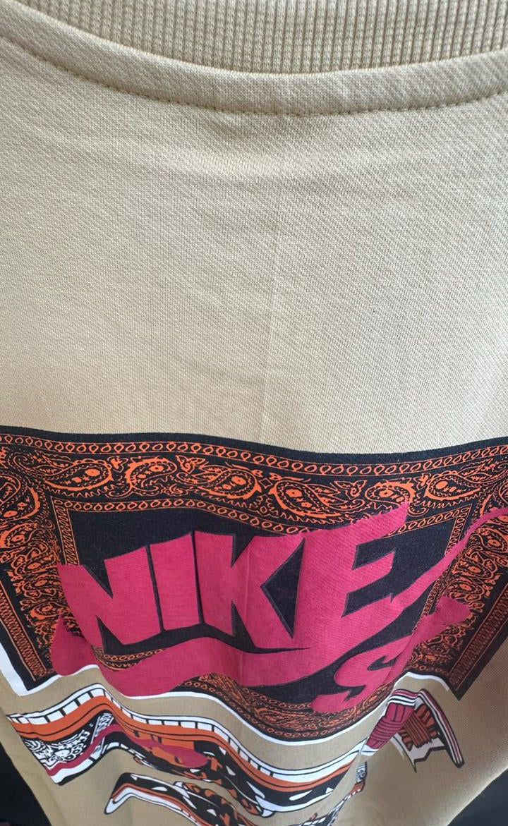 Men's Beige Nike SB Graphic Print T-shirt