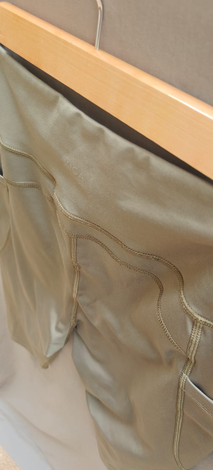 KICA Women's Olive Green Activewear Capris with Pockets