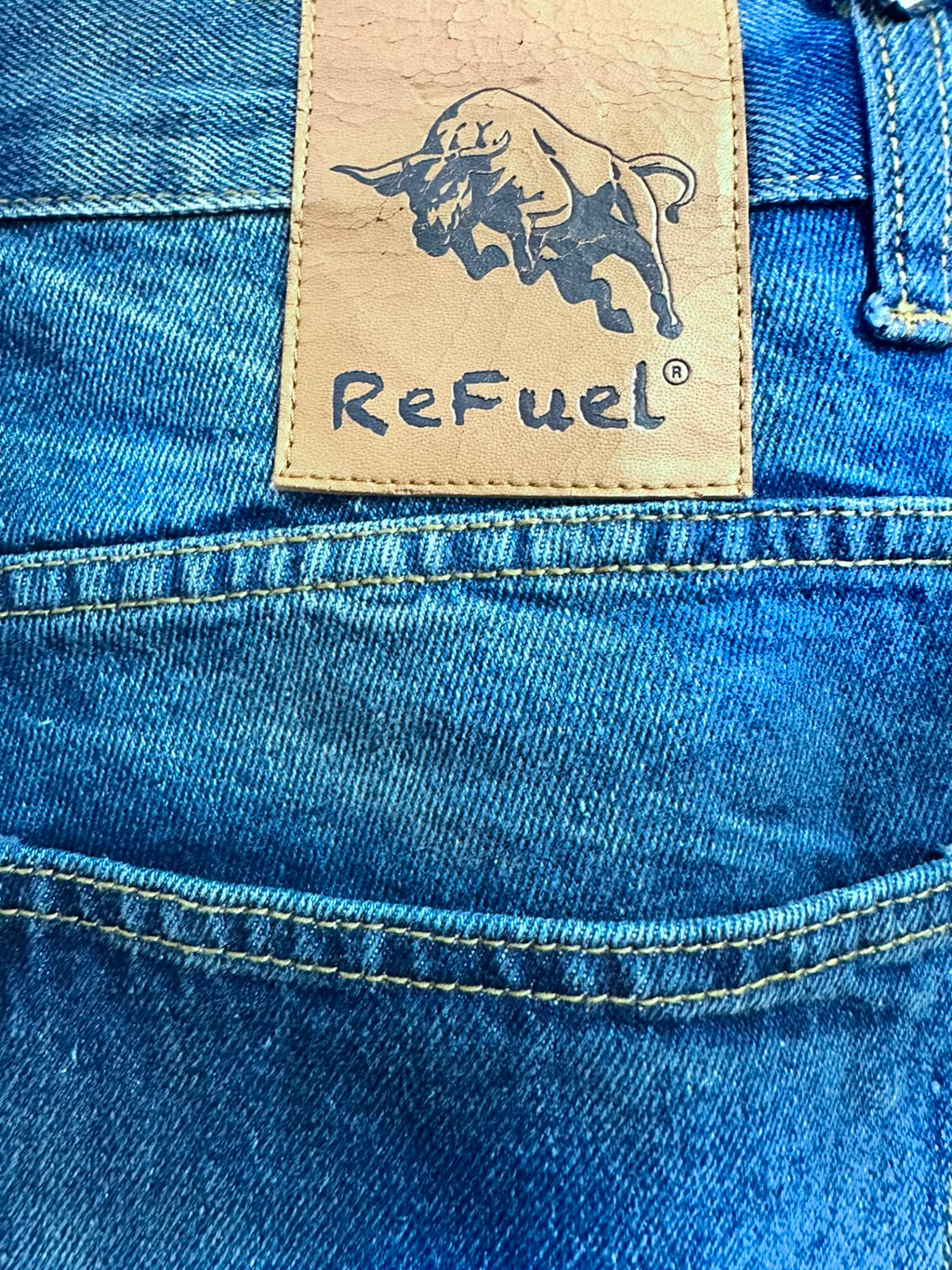 ReFuel Men's Blue Distressed Denim Shorts