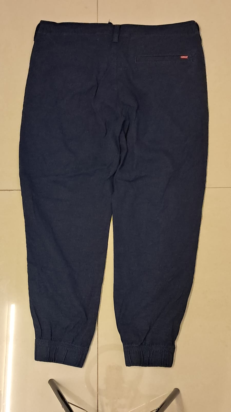 Levi's Navy Blue Cotton Blend Jogger Pants