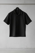BASIC Men's Black Short Sleeve Collared Shirt