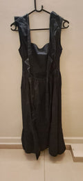 The Label Life Black Ruffled Sleeveless Fit and Flare Dress