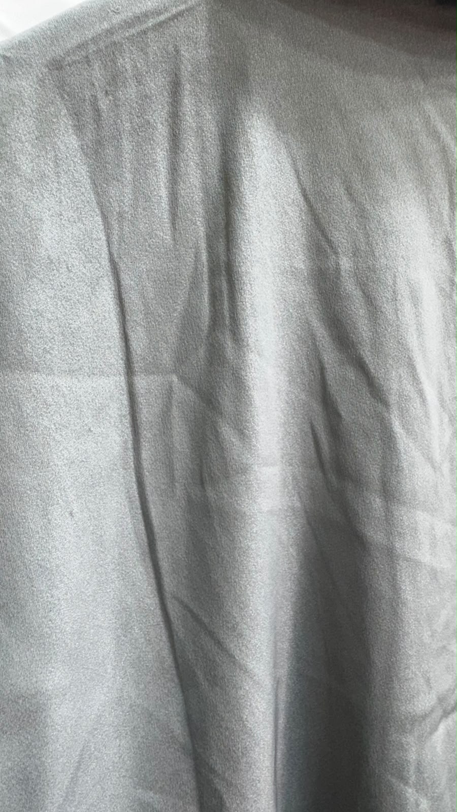 H&M Women's Grey Tie-Front Long Sleeve Shirt