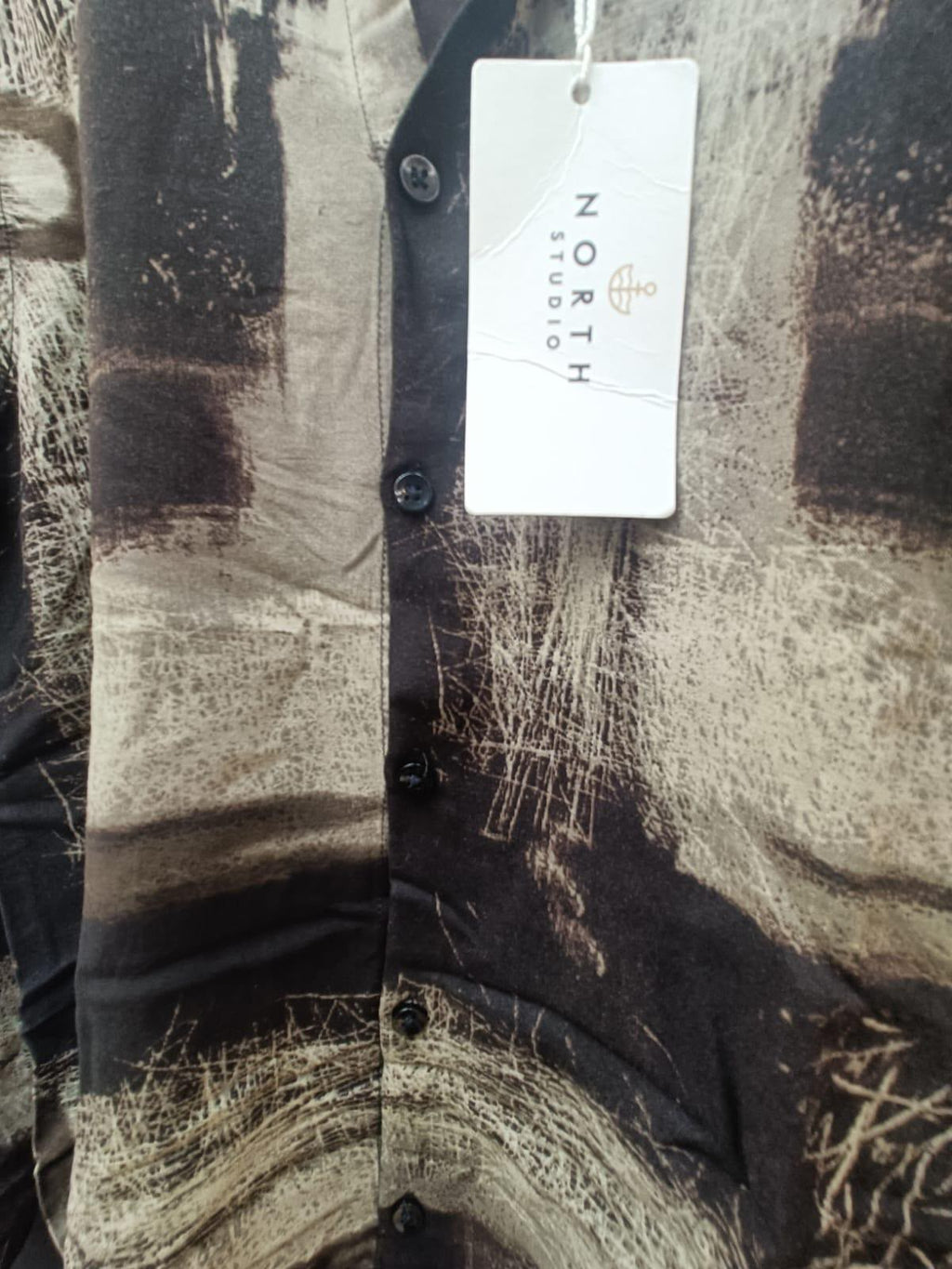 Men's Abstract Print Full Sleeve Casual Shirt