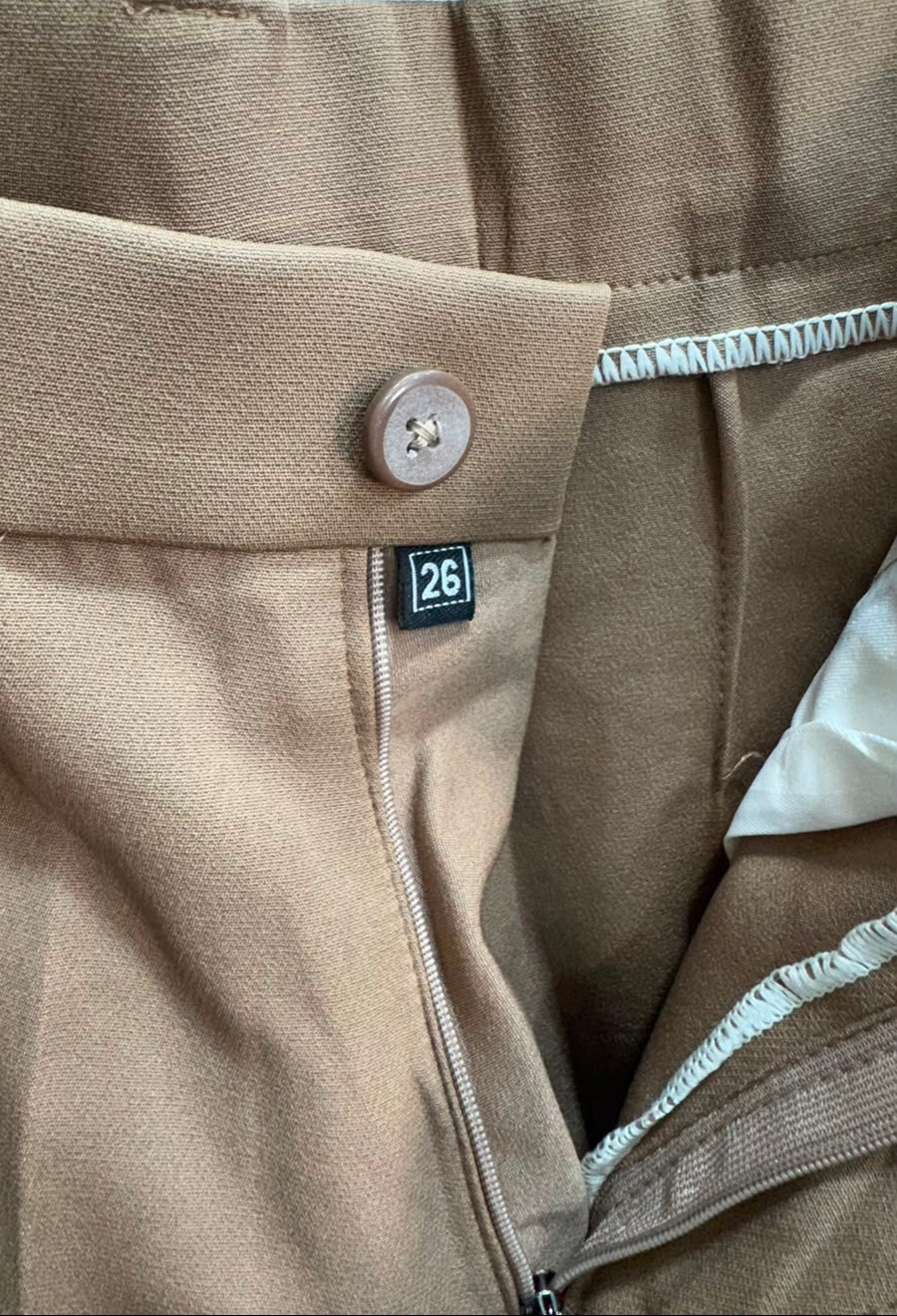 ADDA Women's Brown Tailored Fit Trousers Size 26