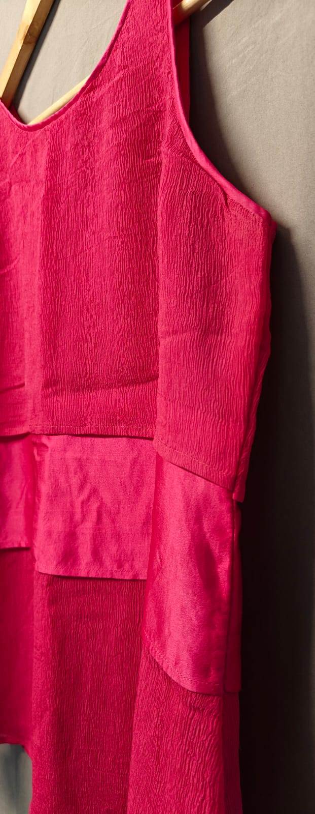 Seema Nanda Hot Pink Layered Sleeveless Top