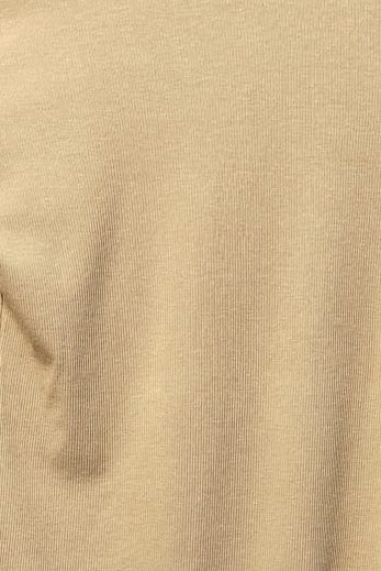 H.M Women's Beige Ribbed Long Sleeve Top