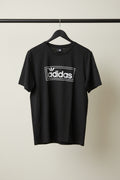 Adidas Men's Black Logo Print Short Sleeve T-Shirt