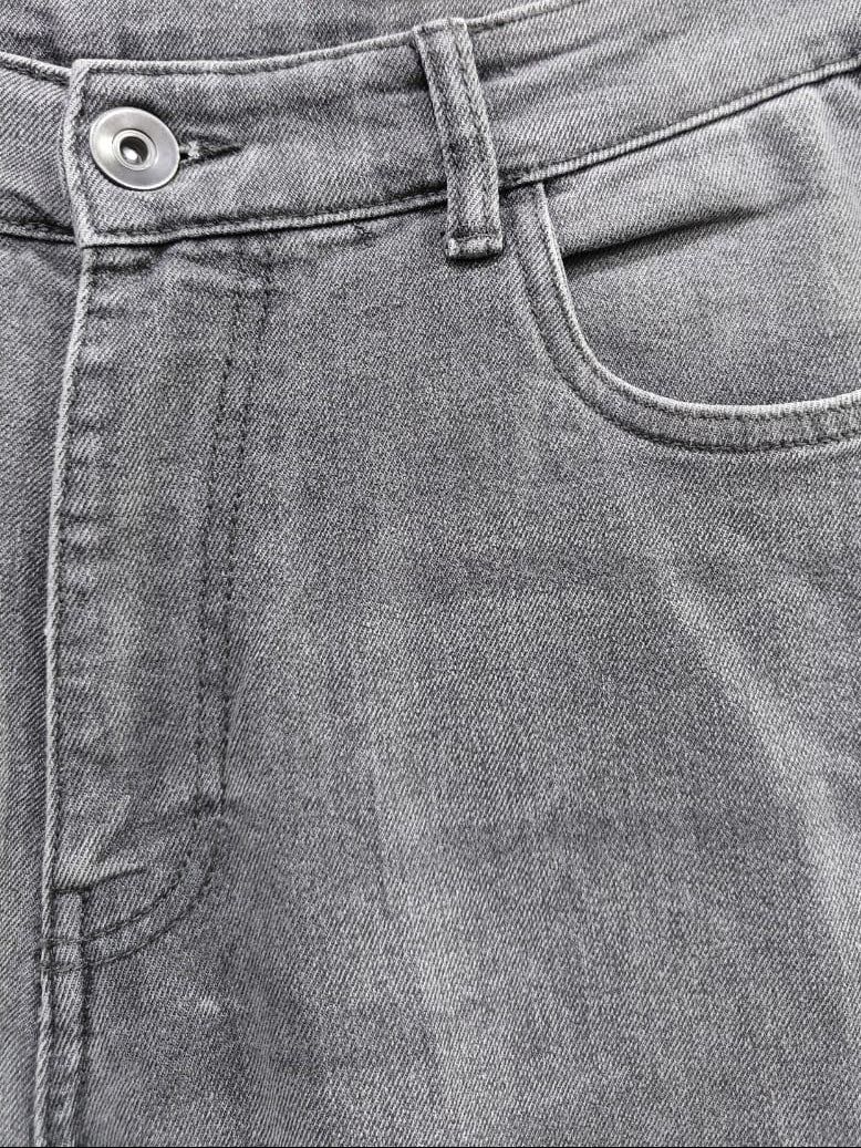Zudio Men's Grey Regular Fit Denim Jeans W-32