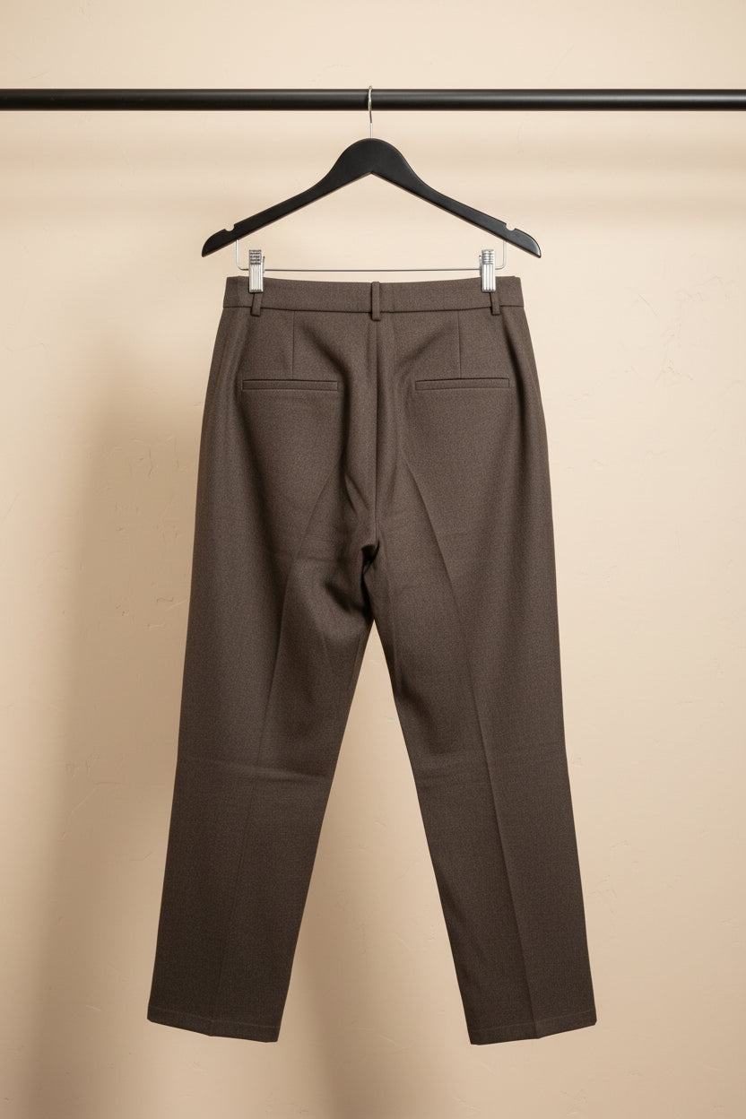 Women's Brown Cropped Trousers
