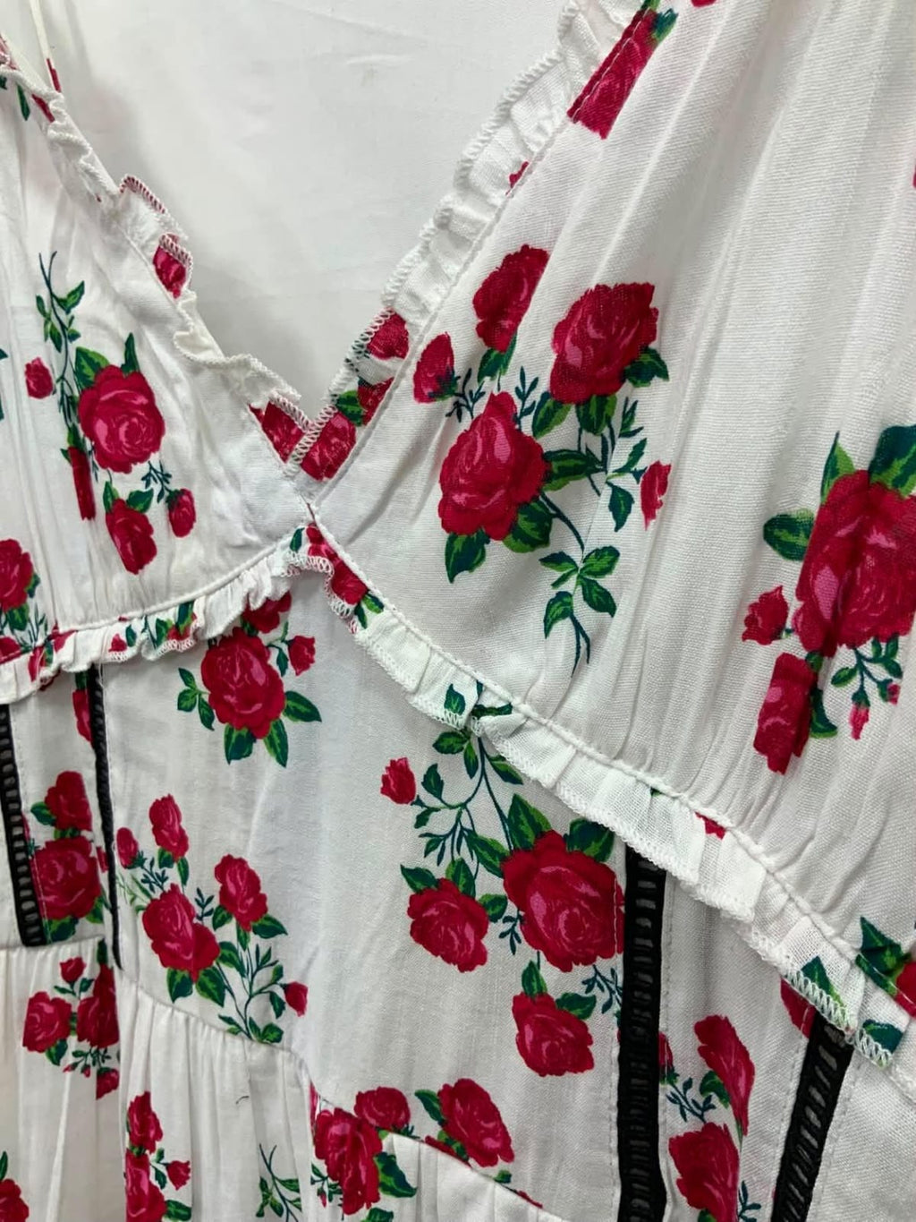 Silver CAT Women's White Floral Print Midi Dress