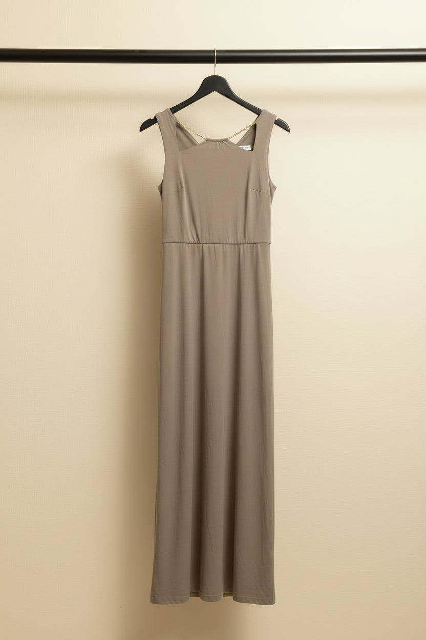 KAZE Women's Taupe Sleeveless Jumpsuit