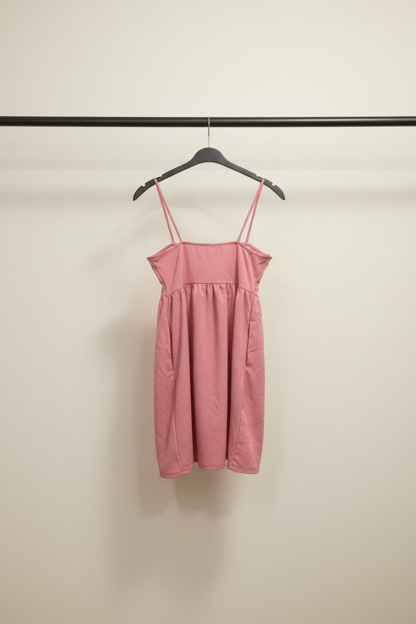 Tokyo Talkies Urban Pink Bow Detail Strappy Mini Dress