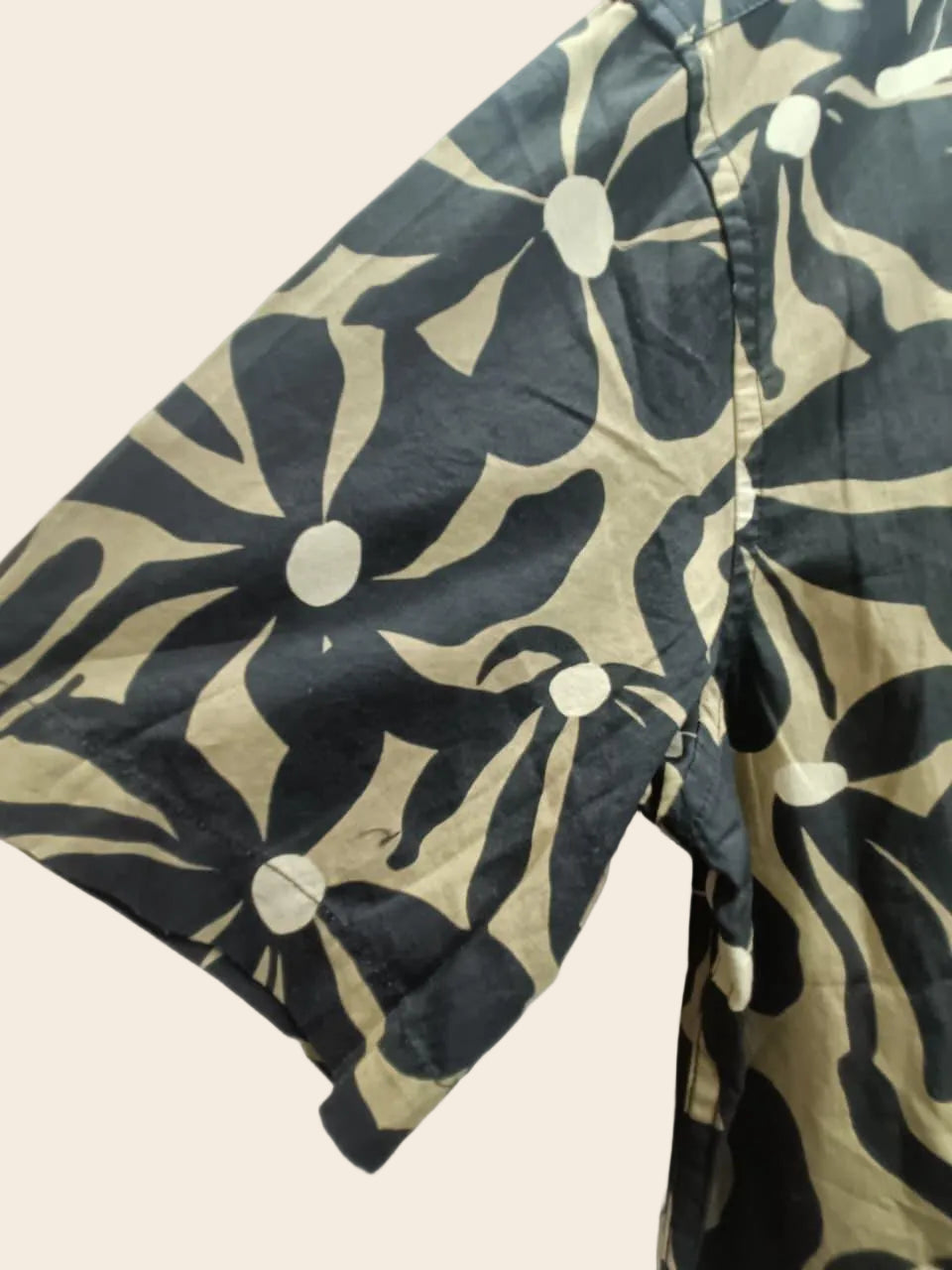 Men's Floral Print Short Sleeve Regular Fit Casual Shirt