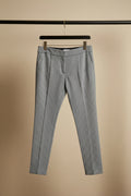 H&M Women's Black and White Houndstooth Slim Fit Trousers