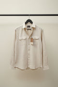 Mechanic London Men's Beige Long Sleeve Casual Shirt
