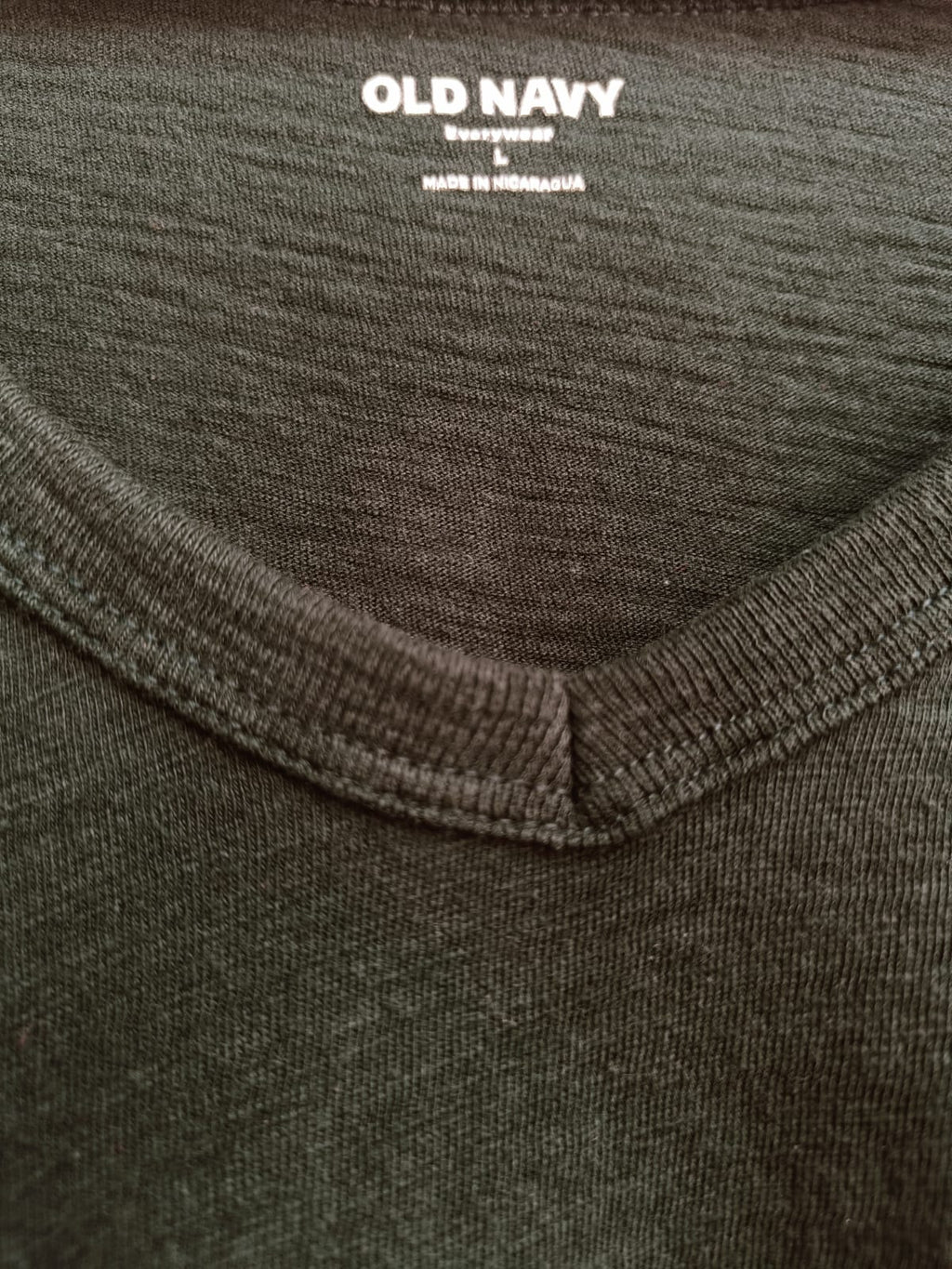 Old Navy Dark Green V-Neck Short Sleeve T-Shirt