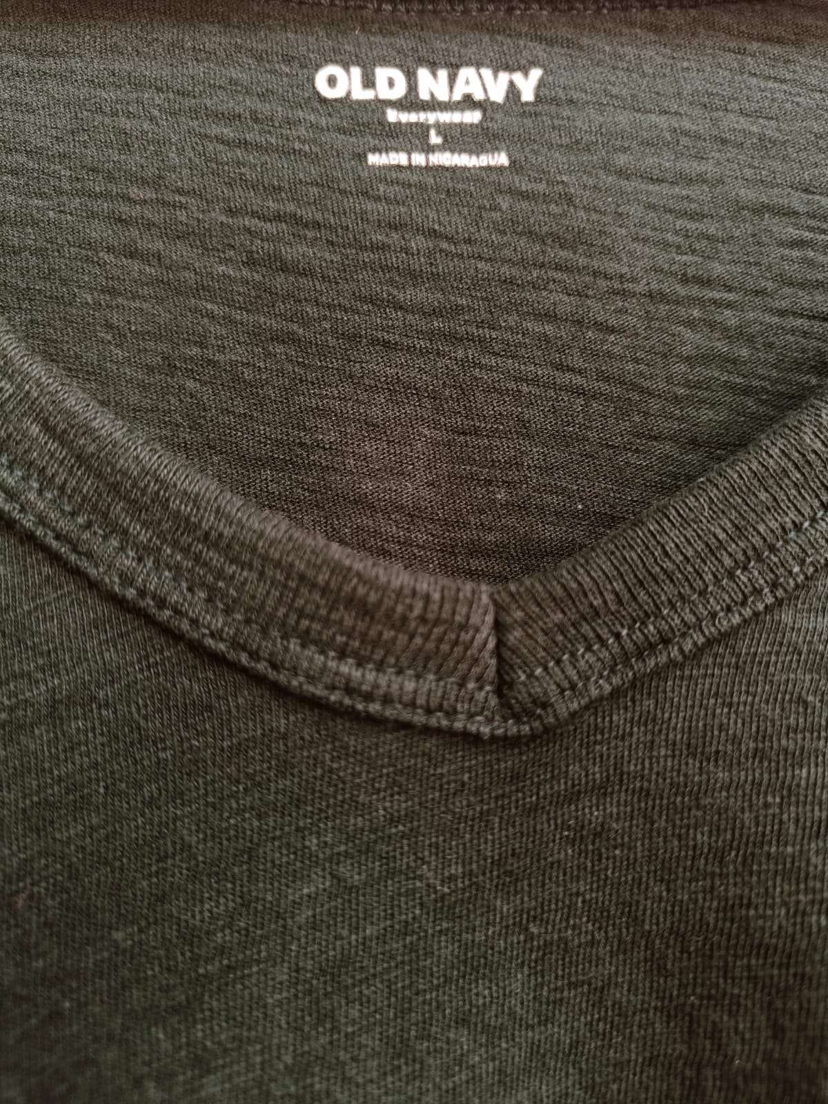 Old Navy Dark Green V-Neck Short Sleeve T-Shirt