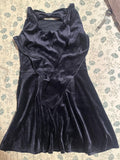 Abercrombie Kids Navy Blue Velvet Long Sleeve A-Line Mini Dress