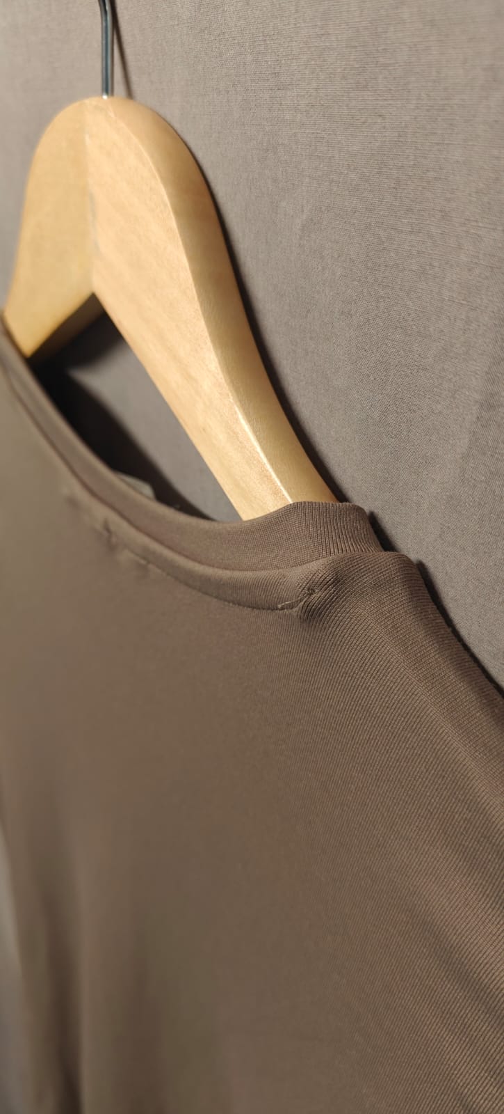H&M Women's Taupe Short Sleeve Slim Fit T-Shirt